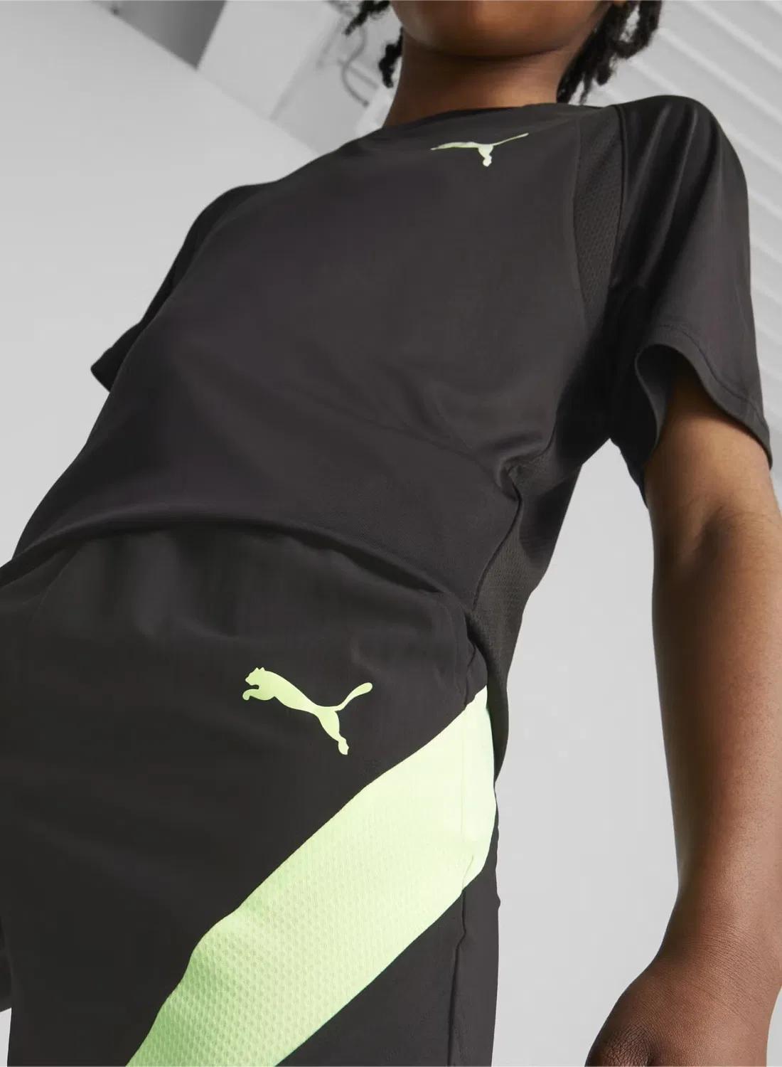 Шорты спортивные с эластичным поясом Puma, черный — фото 3