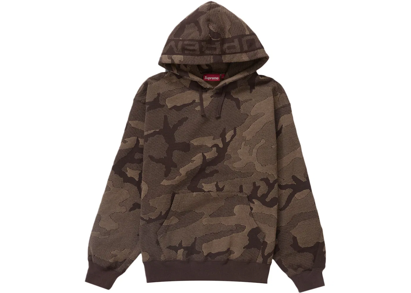 Мужской худи с принтом Supreme, Brown Camo