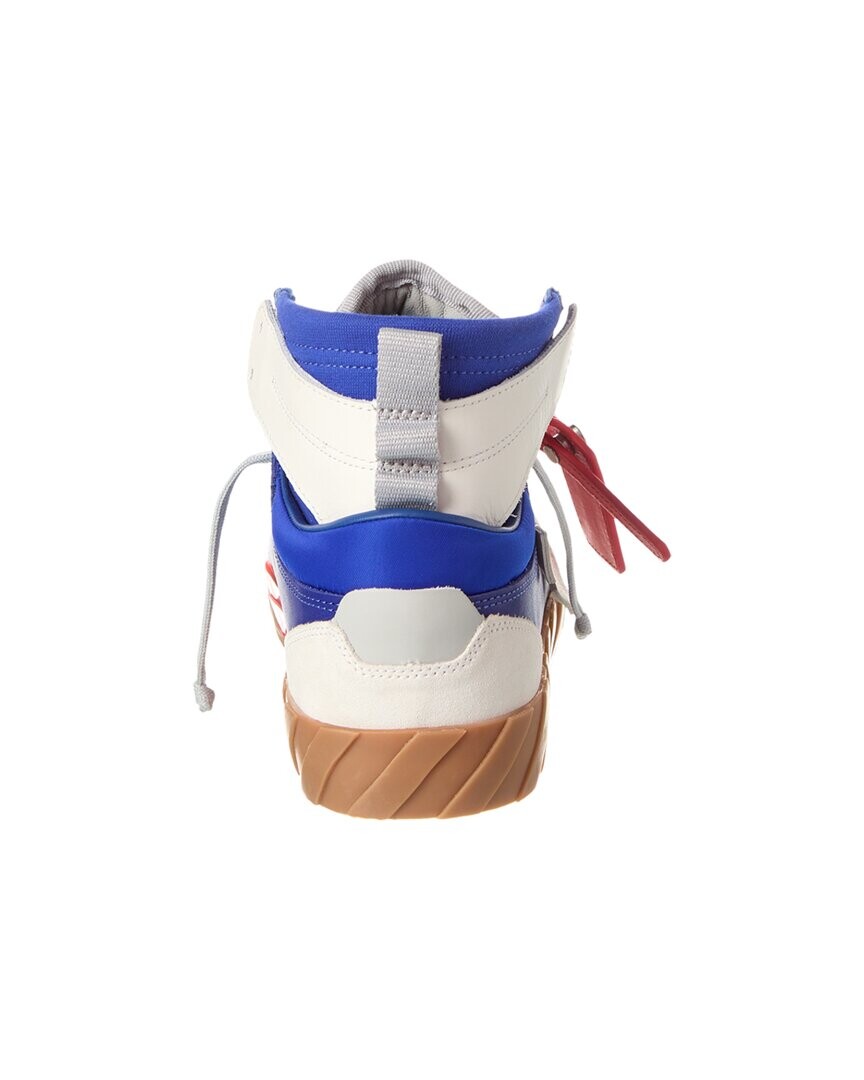 

Высокие кеды Off-White Floating Arrow из кожи и замши, синий