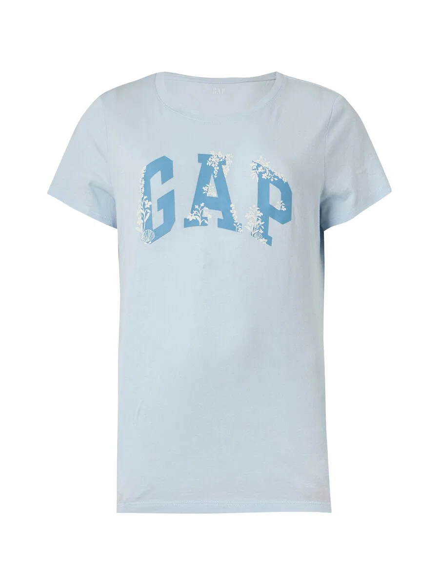 Футболка GAP 'CLSC' небесно-голубого и светло-голубого цвета