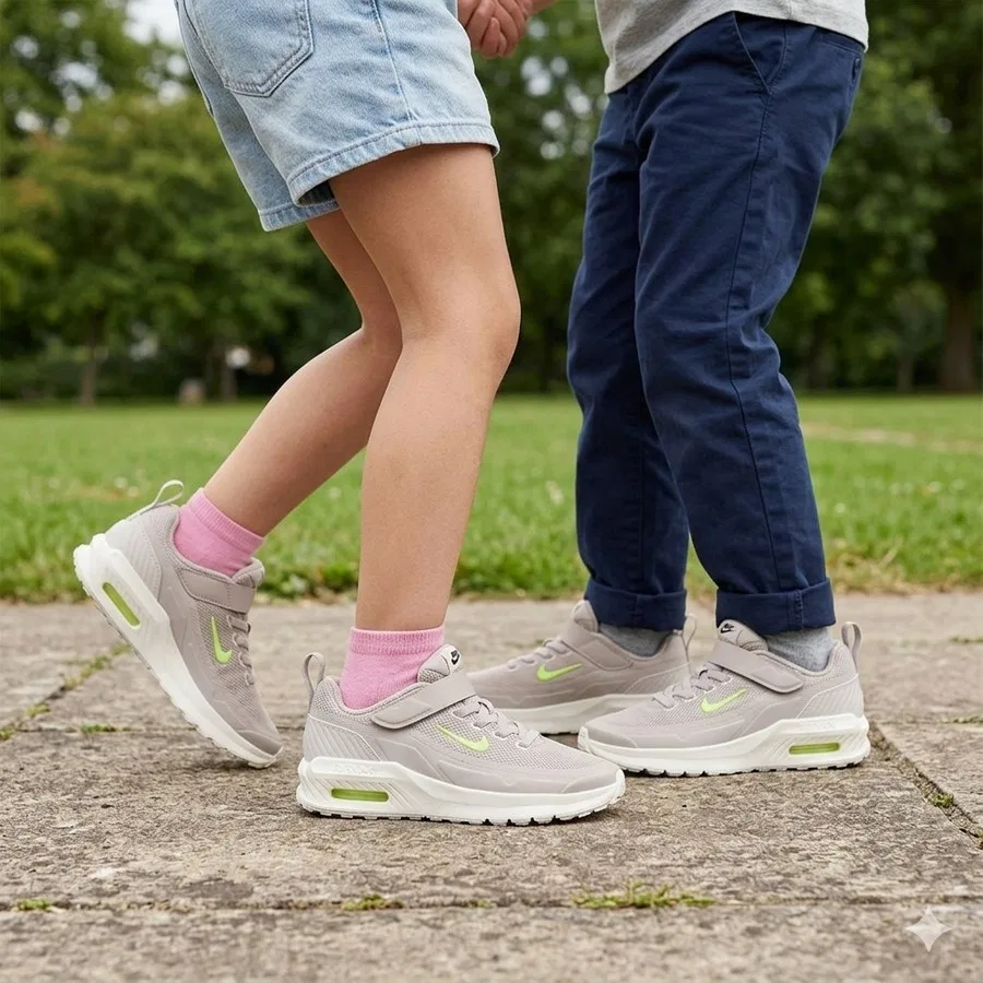Детские спортивные кроссовки с липучкой Air Max Bia Nike, Серый