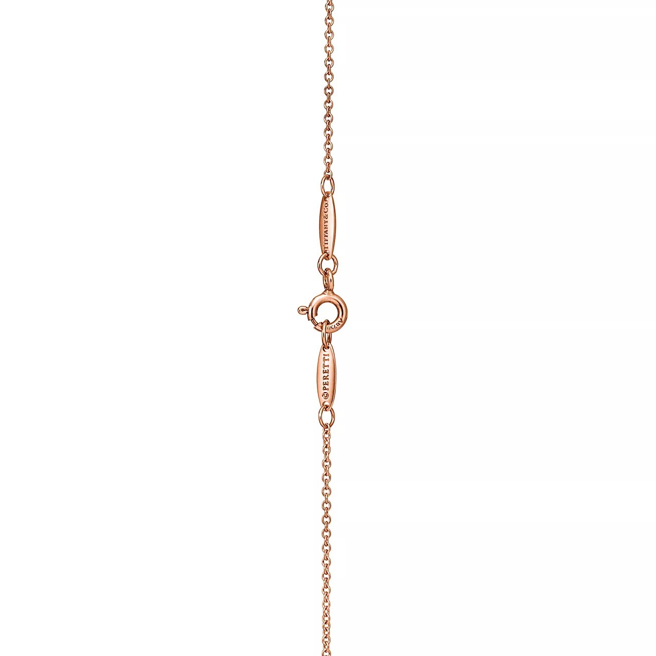 Колье Tiffany & Co. x Elsa Peretti Open Heart, розовое золото/бриллианты — фото 3