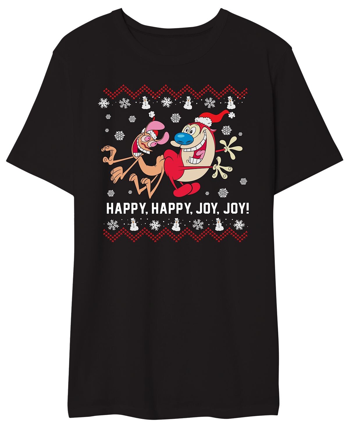 

Мужская футболка с графическим рисунком happy happy joy joy AIRWAVES, мульти, Черный, Мужская футболка с графическим рисунком happy happy joy joy AIRWAVES, мульти