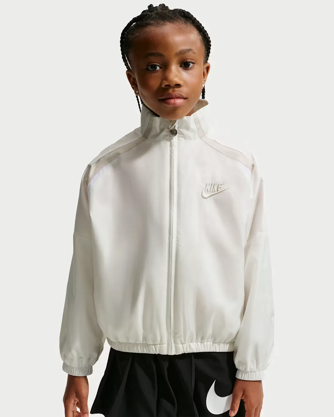 Детская куртка без капюшона с цветными блоками Nike, Sail — фото 2