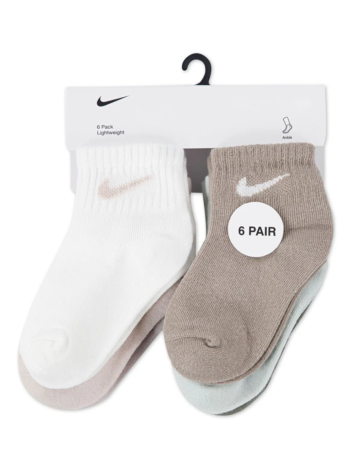 Носки детские Nike Swoosh Ankle, мульти-приглушенные цвета — фото 3