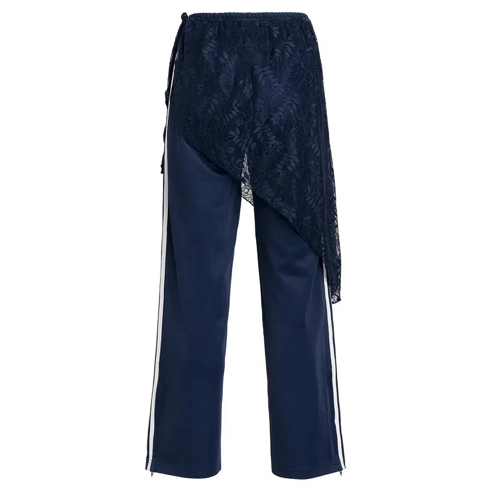 Женские спортивные брюки с кружевной юбкой Firebird Adidas Originals, Blue — фото 2