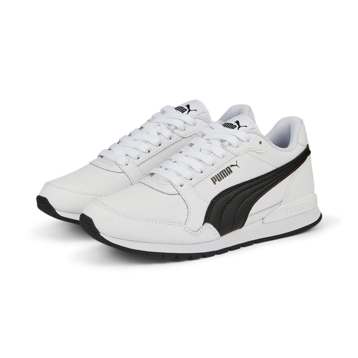 Детские кроссовки с кожаным верхом St Runner Puma, Weiss