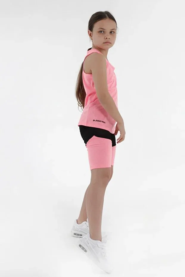 Детский спортивный комплект для девочек с принтом Slazenger, Fuchsia — фото 2