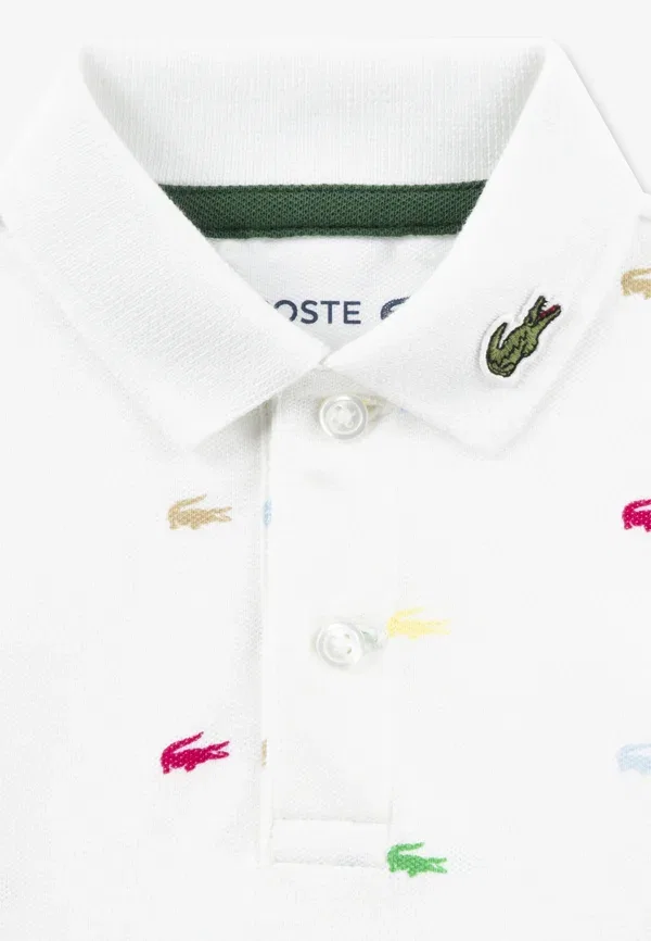 Детская рубашка поло Lacoste, белый — фото 3