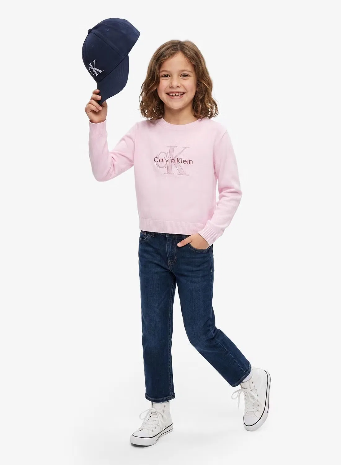 Свитшот с принтом Youth graphic pullover Calvin Klein Jeans, розовый