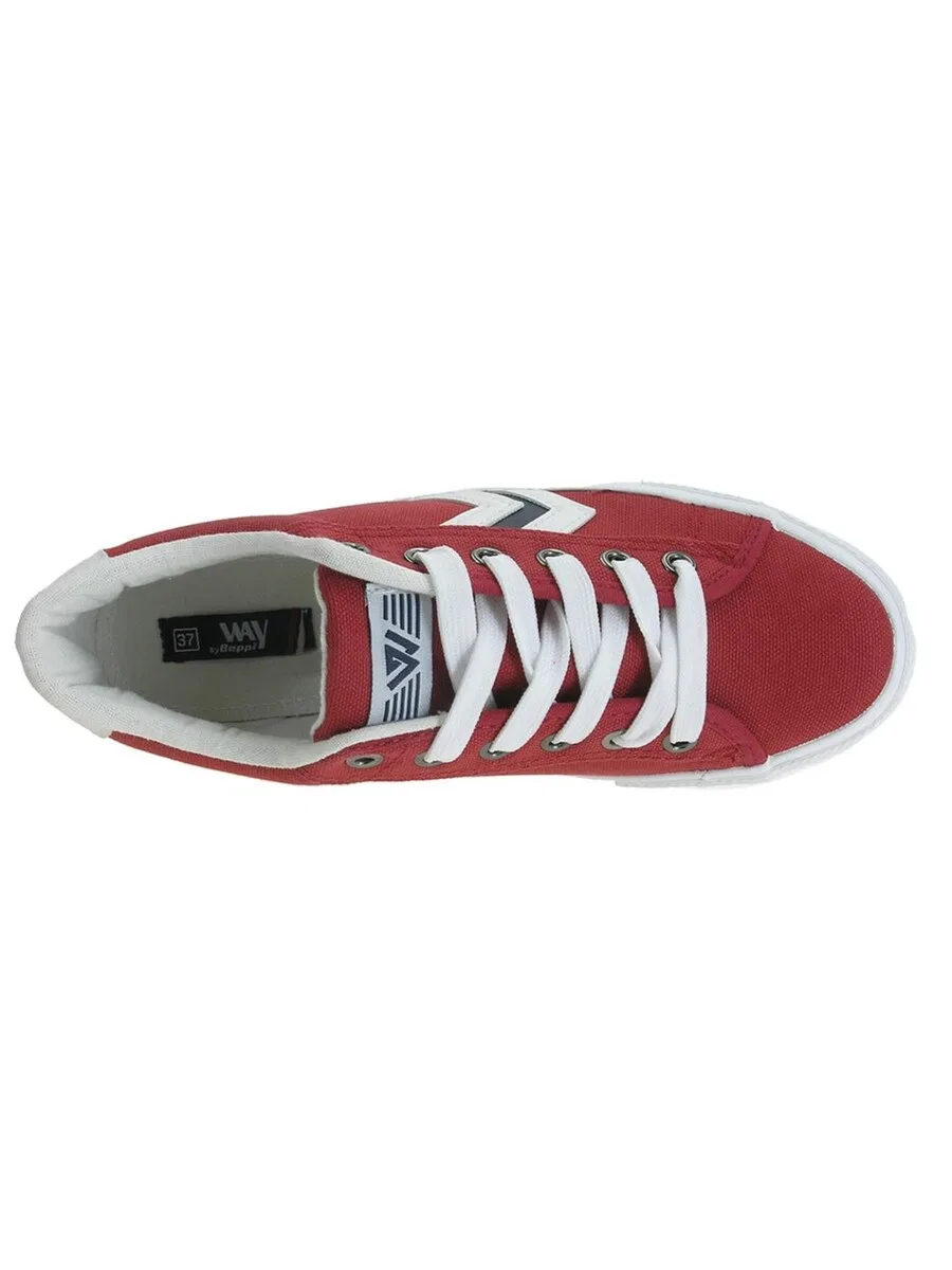 Кроссовки Beppi 'Canvas Shoe' красного цвета — фото 4