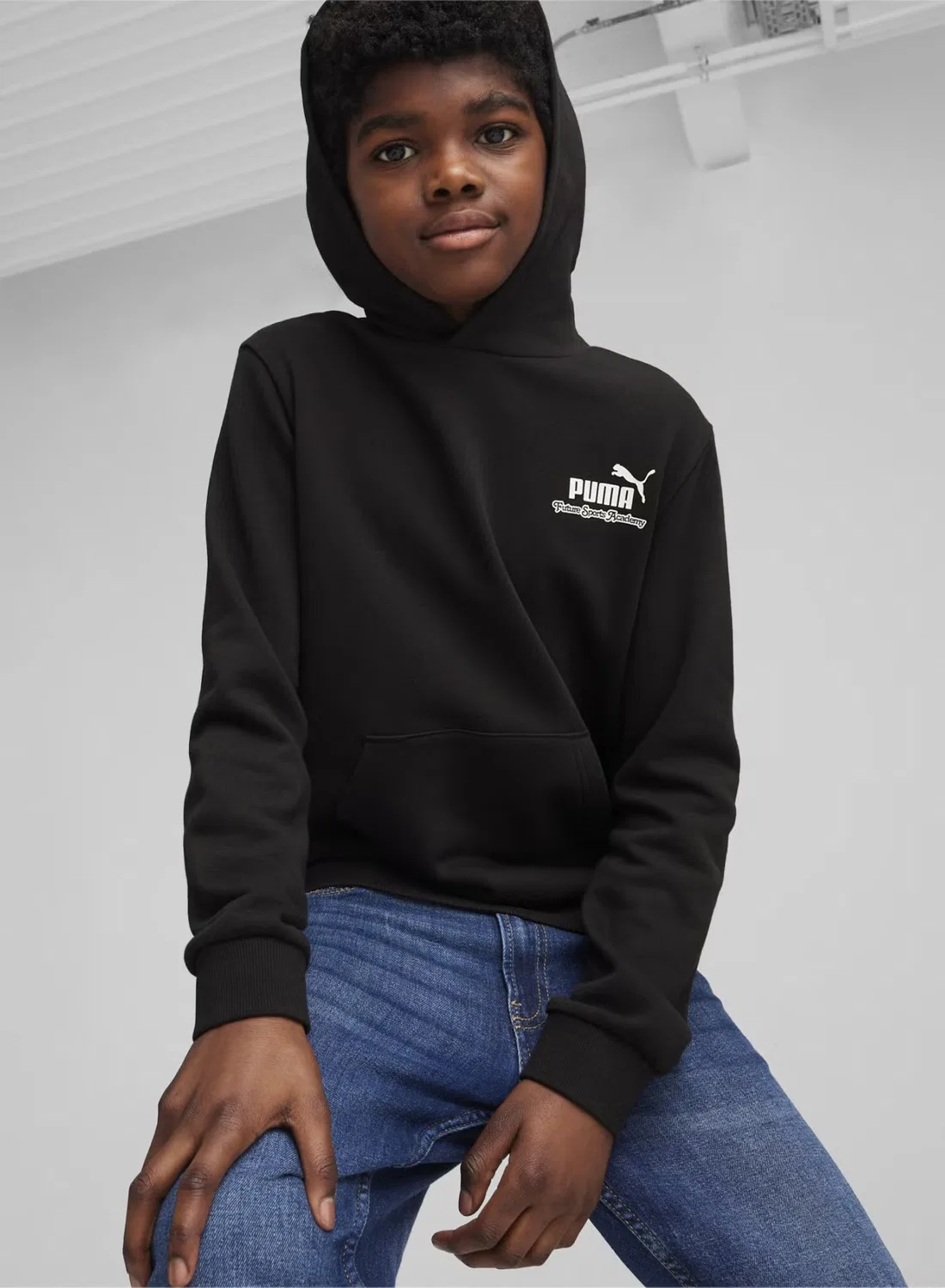 Худи с принтом Essentials+ Puma, черный