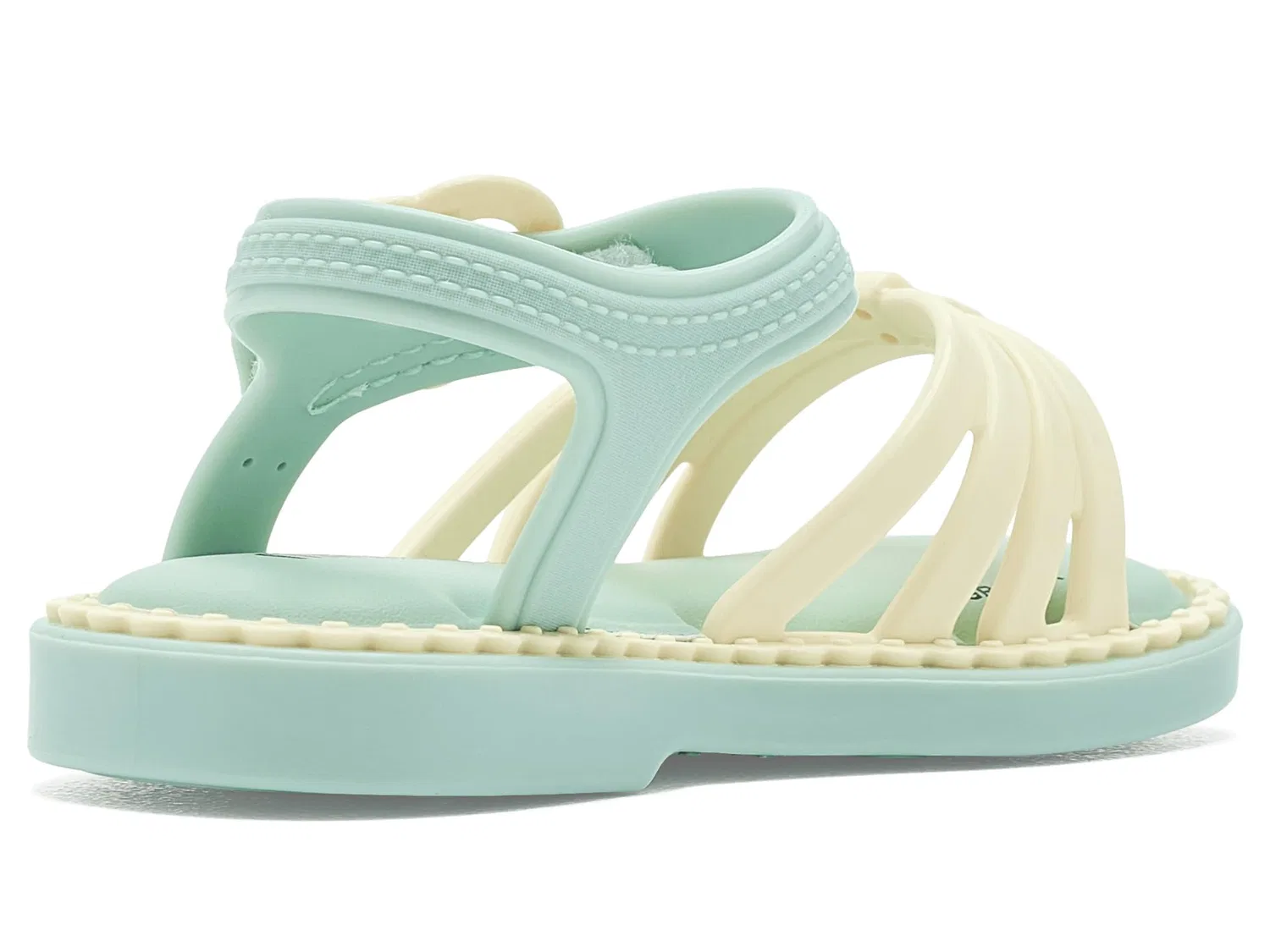 Сандалии Aurora (для малышей и маленьких детей) Mini Melissa, Green/Beige — фото 4