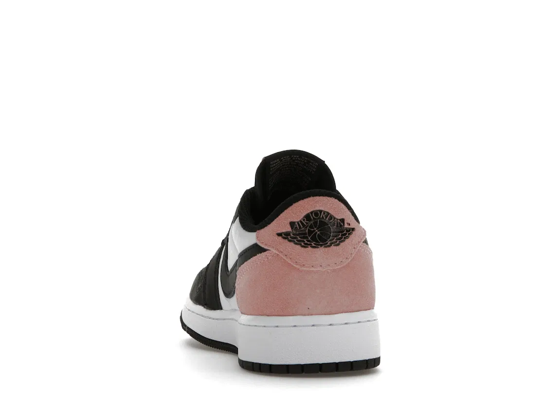Детские кроссовки с низким верхом Jordan 1 Low OG Bleached Coral Jordan, Black/Bleached Coral-White-Grey Fog — фото 4