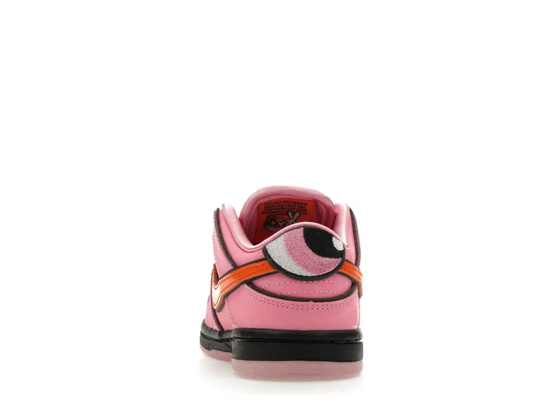 Детские кроссовки с принтом Nike SB Dunk Low Powerpuff Girls Blossom Nike, Lotus Pink Digital Pink Medium Soft Pink — фото 4