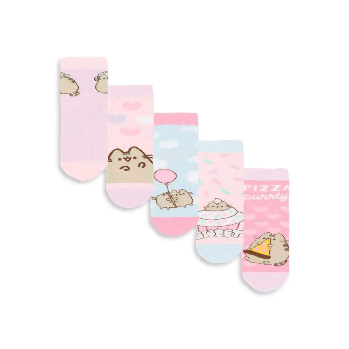 Детские носки с принтом Sweet Pizza Party Pusheen, Multi — фото 2