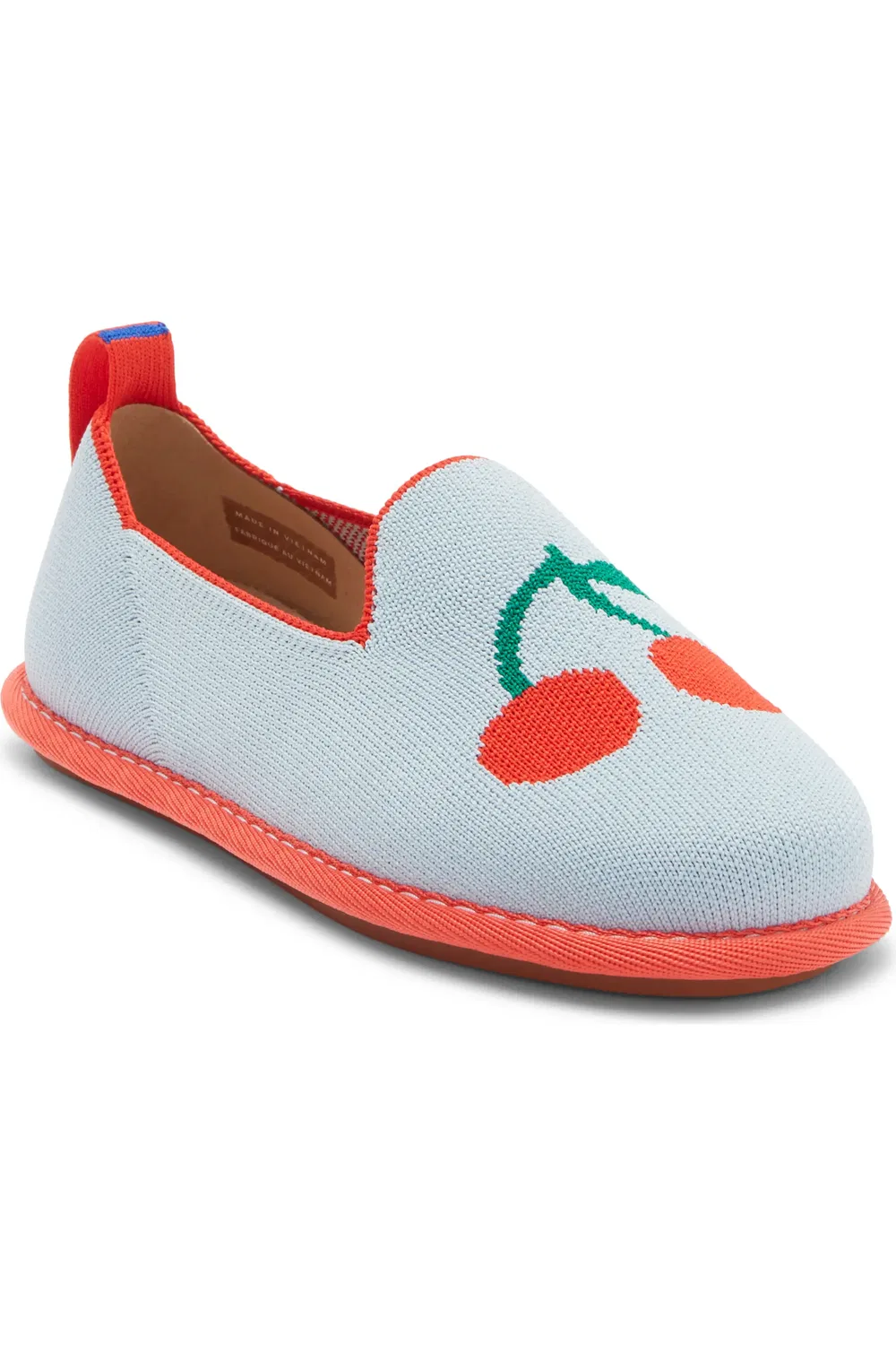 Детские лоферы дышащие The Mini Loafer Rothy's, Cherry Blue