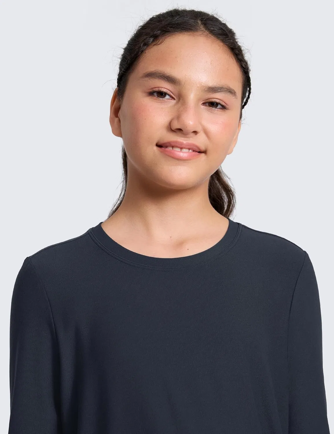 Футболка с длинным рукавом CRZ YOGA Cloudweight, True Navy — фото 3