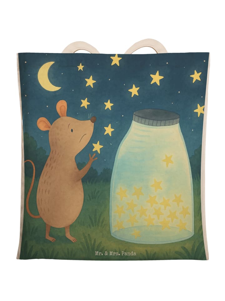 

Mr. & Mrs. Panda Сумка через плечо с рисунком мыши и звезды, без надписи, белого цвета