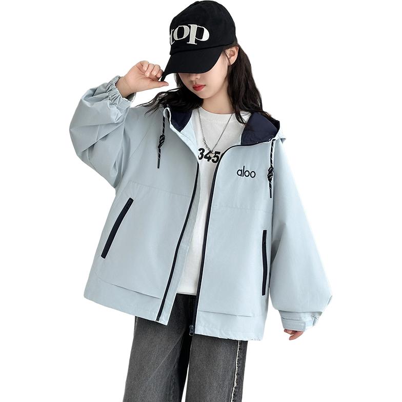 

Ветровка для подростков весна и осень Disney, светло-голубой