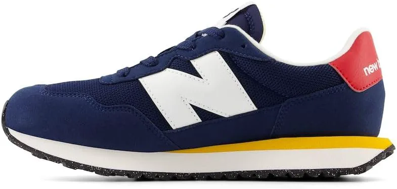 

Кроссовки New Balance Kids 237 V1 на шнуровке, темно-синий/золотой