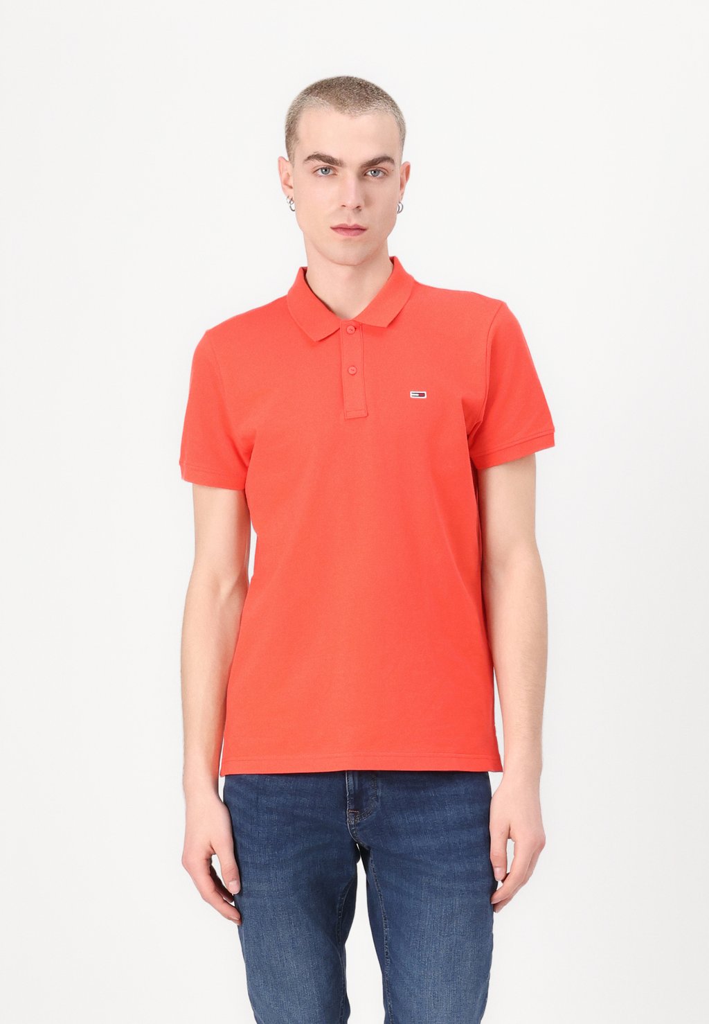 

Рубашка поло PLACKET Tommy Jeans, красный