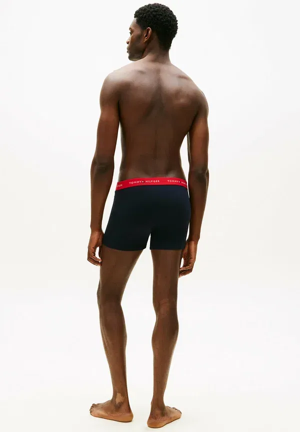 Трусы Tommy Hilfiger, 3 шт, трусы с поясом и логотипом, темно-синий/красный/белый — фото 3