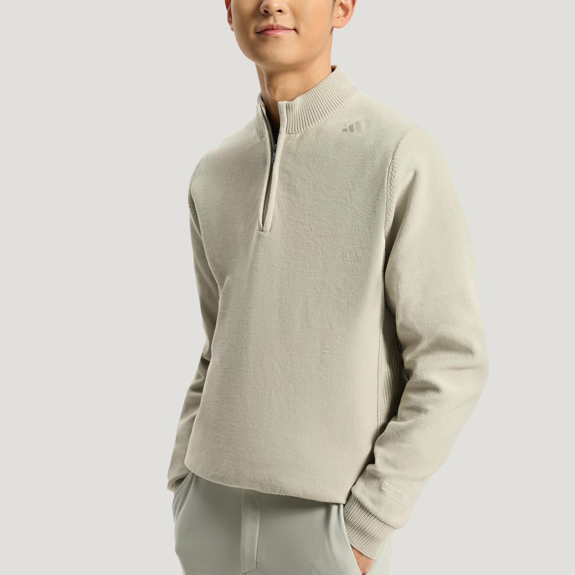Толстовка ClimaWarm Fully Fashion мужская Adidas, светло-sesame серый — фото 4