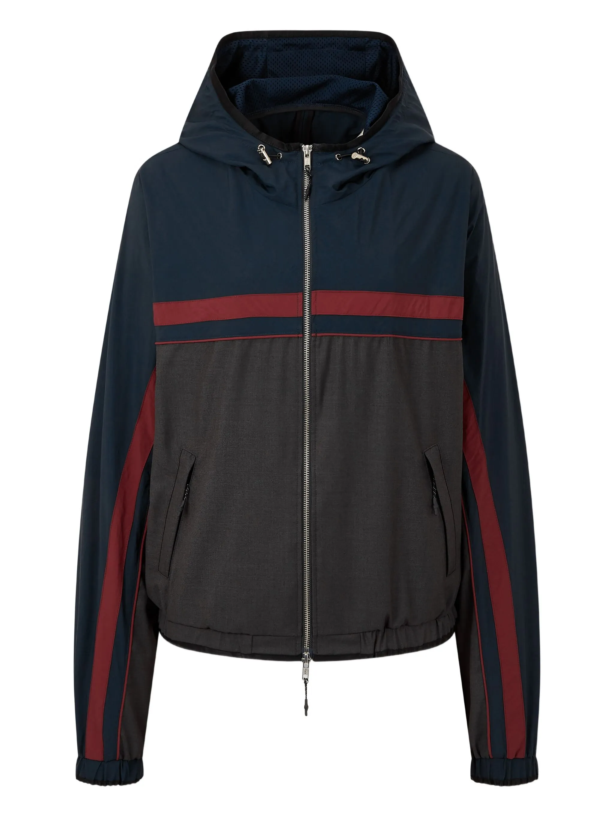 

Спортивная куртка с контрастными вставками Studio Tomboy, серый