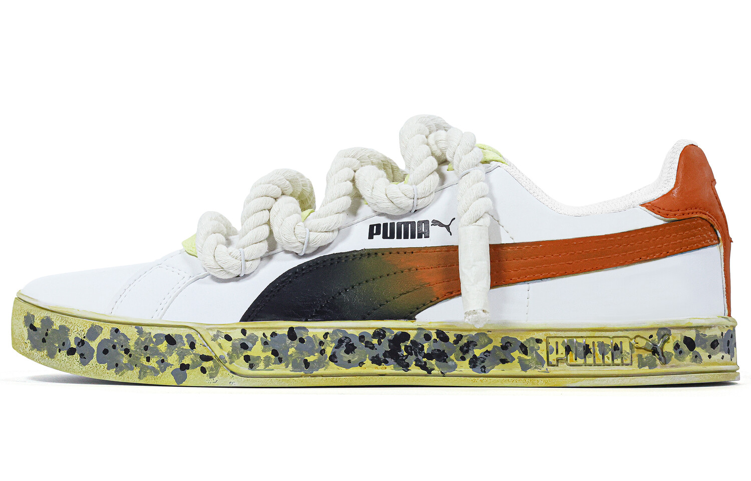 

Кроссовки Puma Smash Vulc Skateboarding Shoes Unisex Low-top Orange, цвет Orange