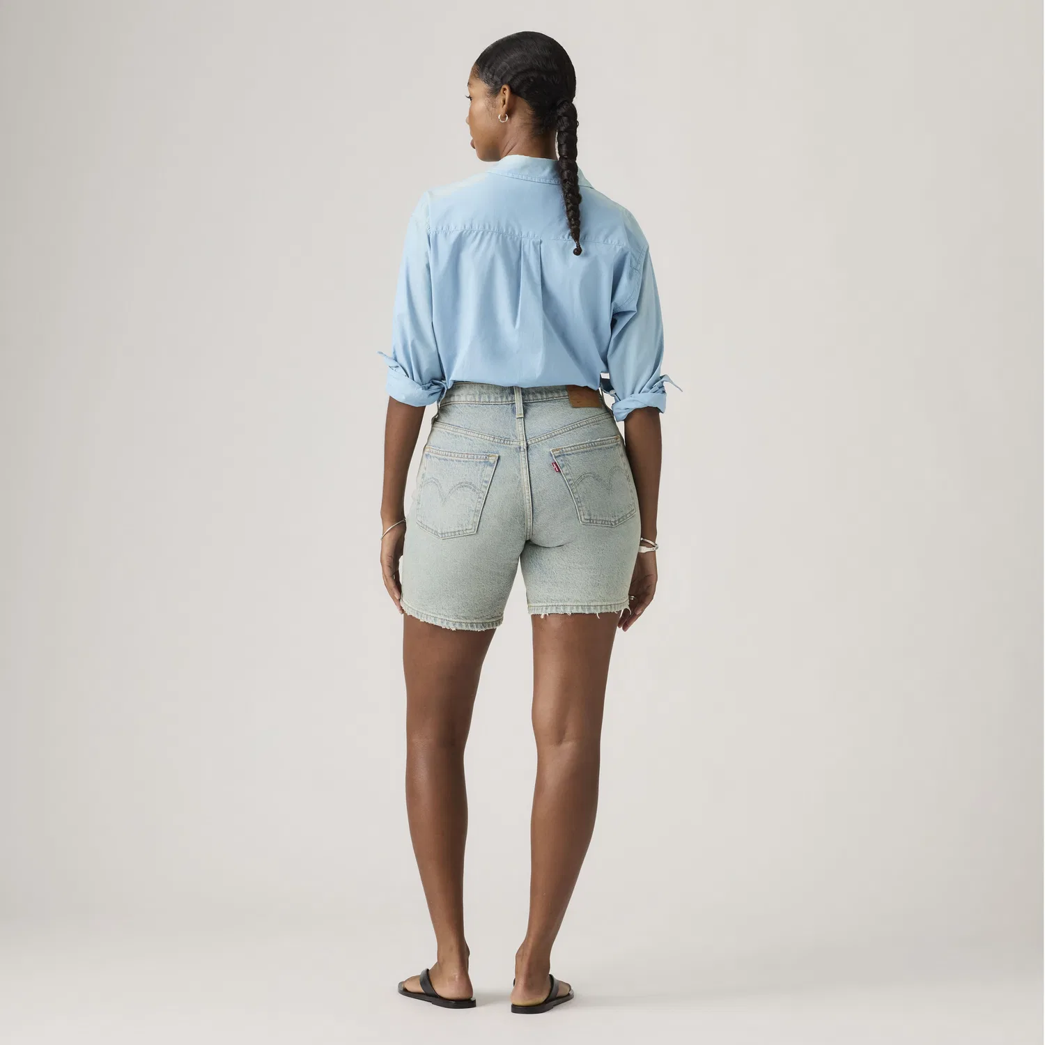 Женские шорты 501 до середины бедра Levi's, Light Wash — фото 3