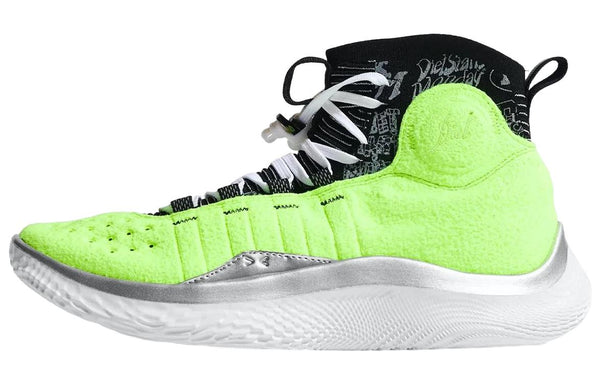 Кроссовки diet starts monday x curry 4 flotro 'tennis ball' Under Armour, зеленый — фото 2