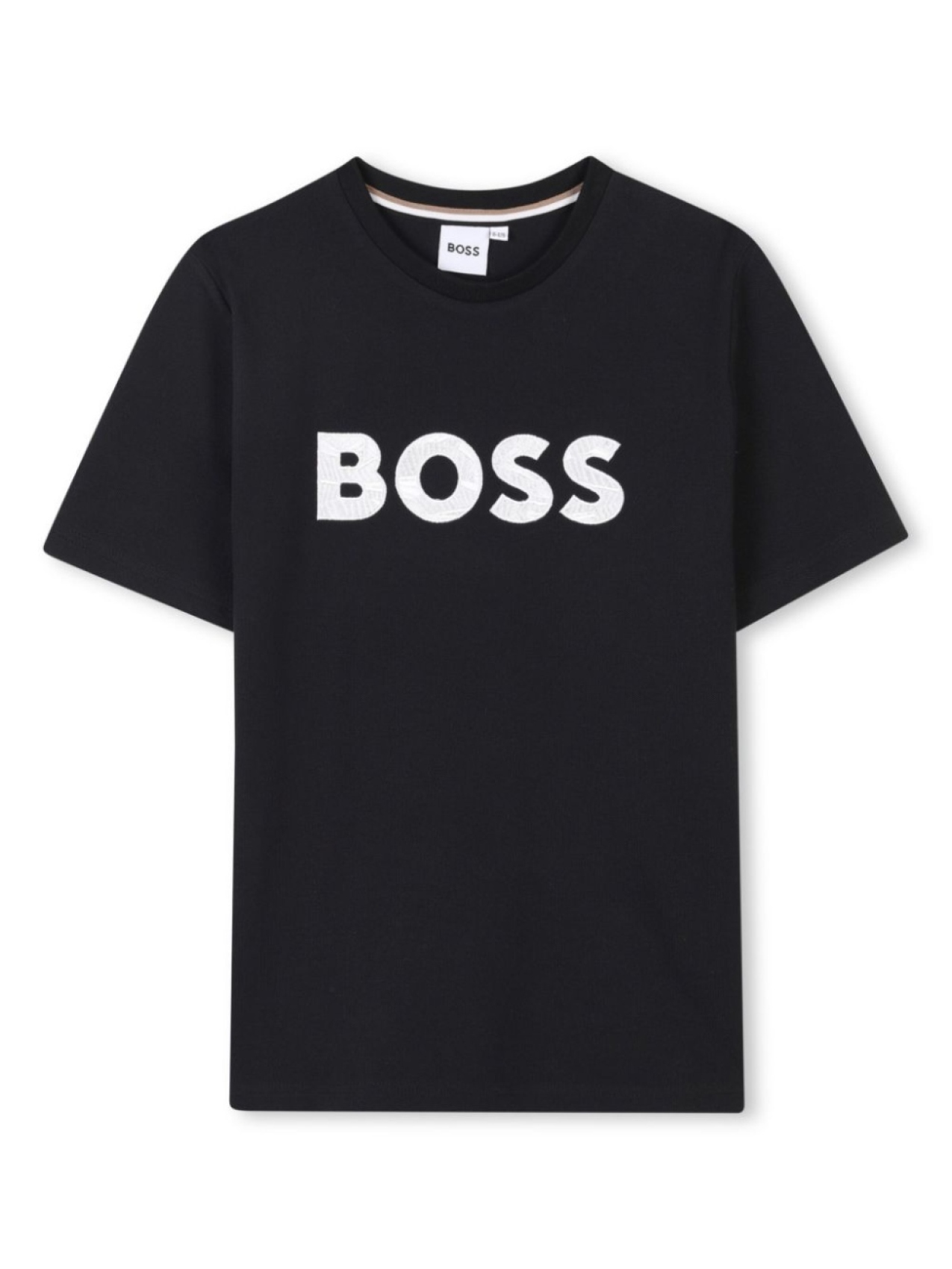 

Футболка с вышитым логотипом BOSS Kidswear, черный