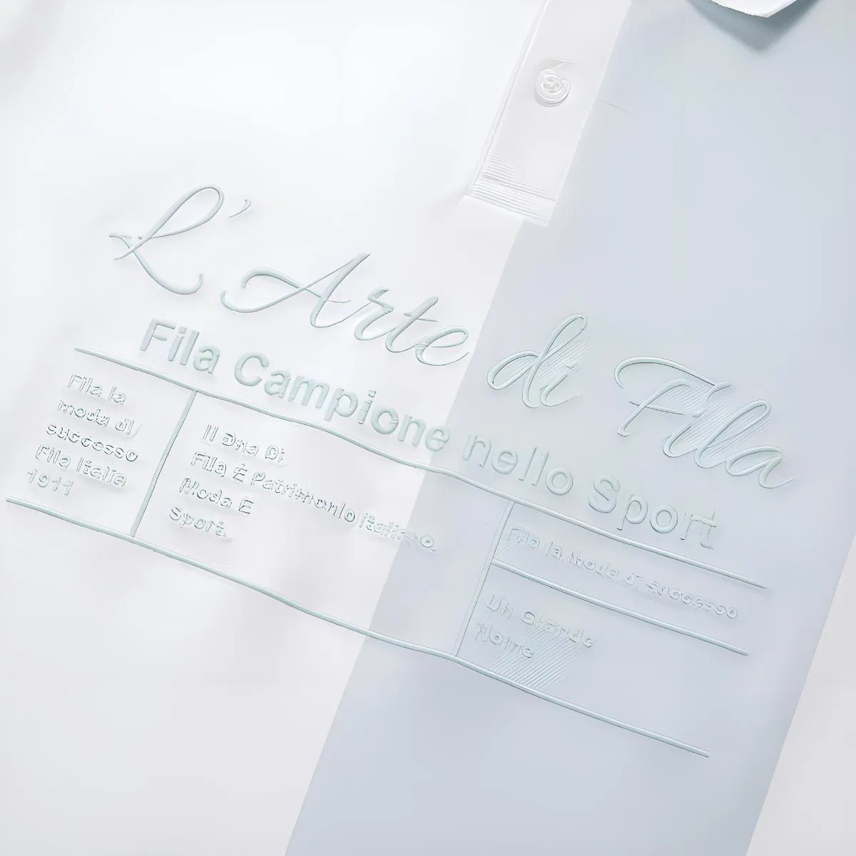 Детская поло FILA KIDS Cloud White — фото 4