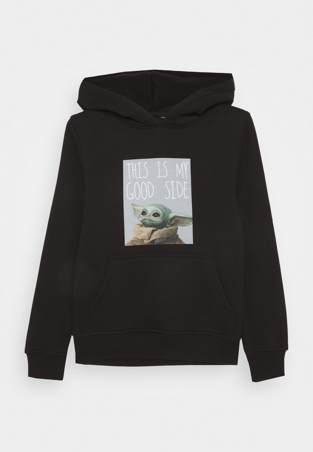 

Рубашка с принтом KIDS THE MANDALORIAN THE CHILD GOOD SIDE HOODY Mister Tee, черный