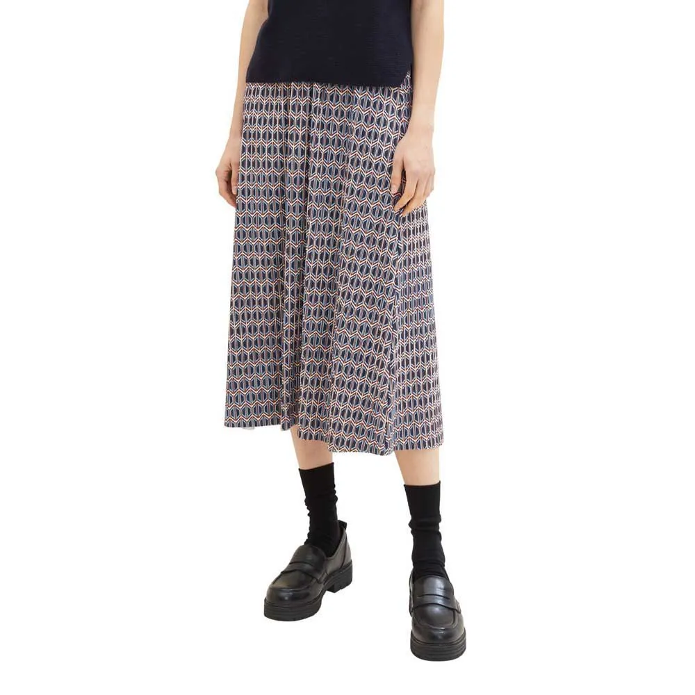 

Юбка Tom Tailor 1039281 Printed Plissee Midi, разноцветный
