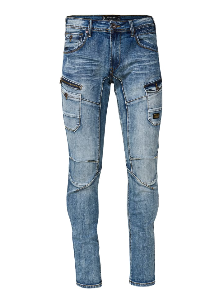 

KOROSHI Рабочие джинсы прямого кроя синего цвета