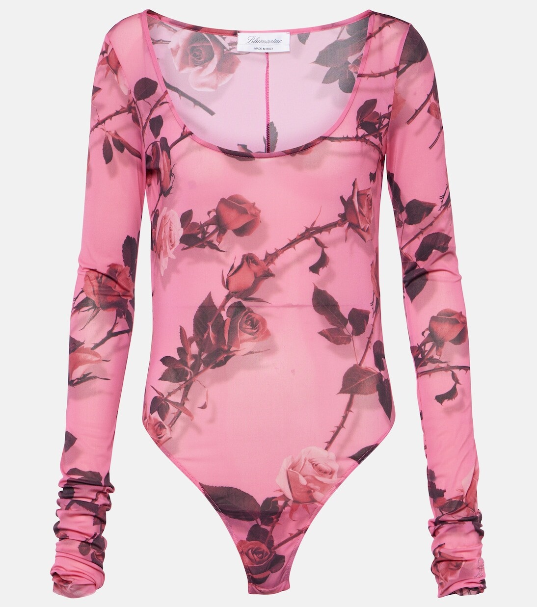 

Боди с цветочным принтом Blumarine, мультиколор