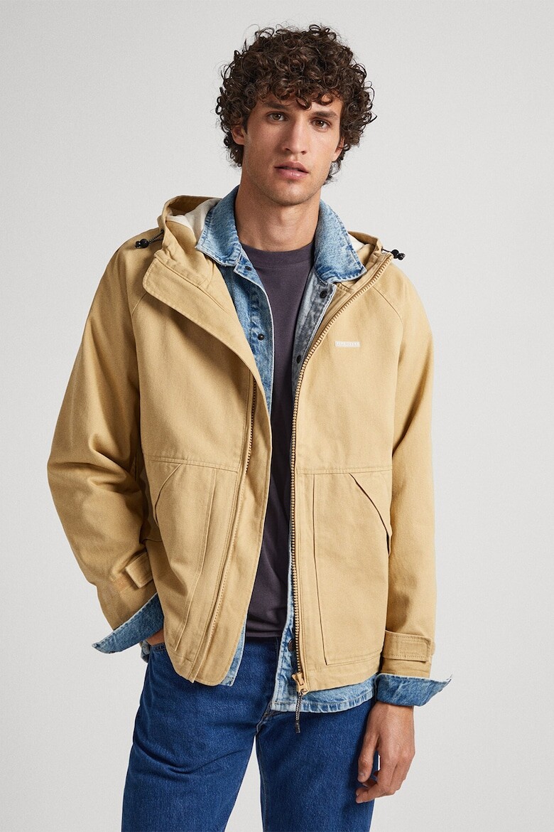 

Ветрозащитная куртка с капюшоном Pepe Jeans London, коричневый