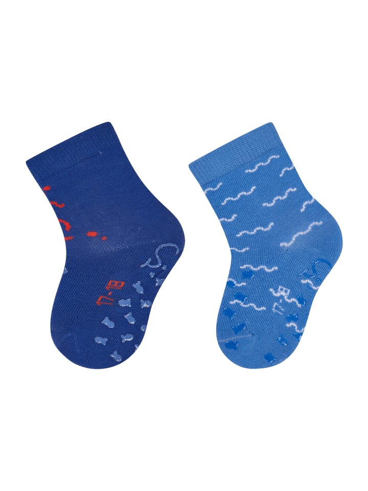 

Sterntaler Носки для ползания из АБС-пластика, комплект из 2 штук, с рисунком осьминога, голубоватого цвета