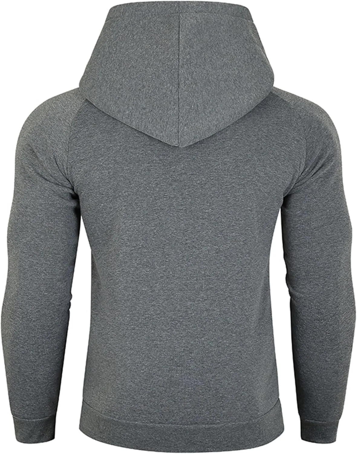 Мужской повседневный худи с диагональной молнией, длинный рукав, overshirt, heavy/light cotton blend — фото 2