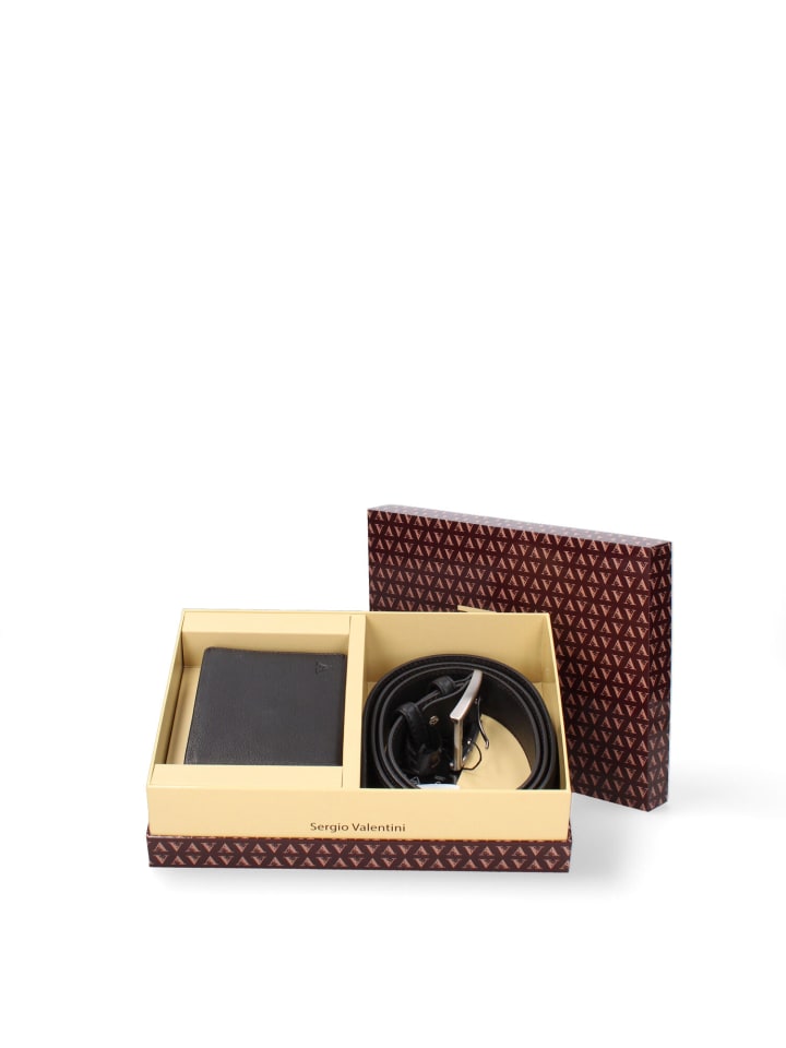 

Кошелек Sergio Valentini Set aus Geldbörse und Gürtel, черный