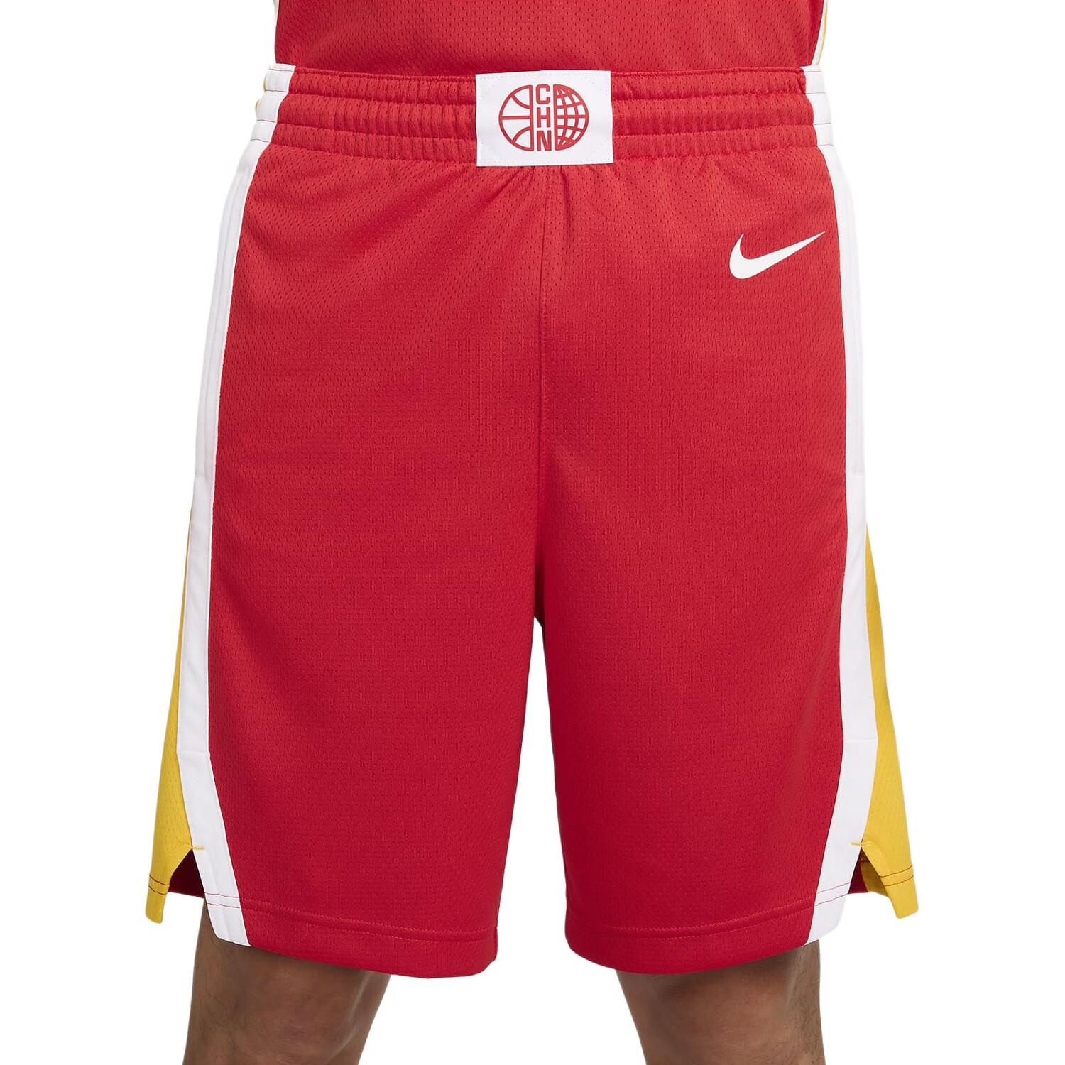 

Баскетбольные шорты мужские Comet Red/Travel Yellow Nike, красныйя/желтый