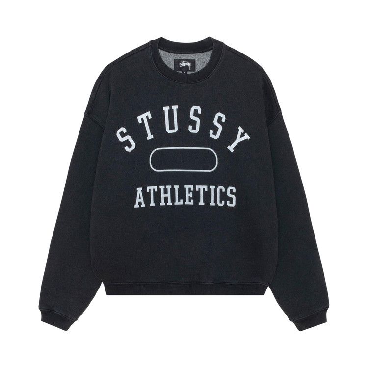 

Свитер Stussy Athletics Crew, Washed Black