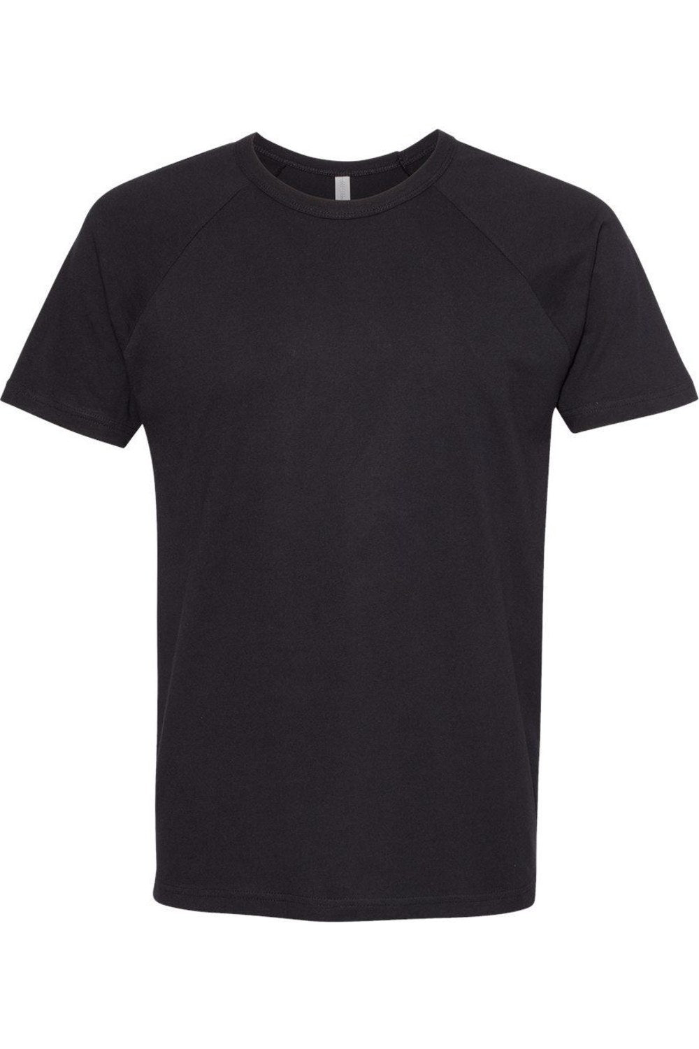 

Футболка унисекс из хлопка Next Level с рукавами реглан, черный/черный