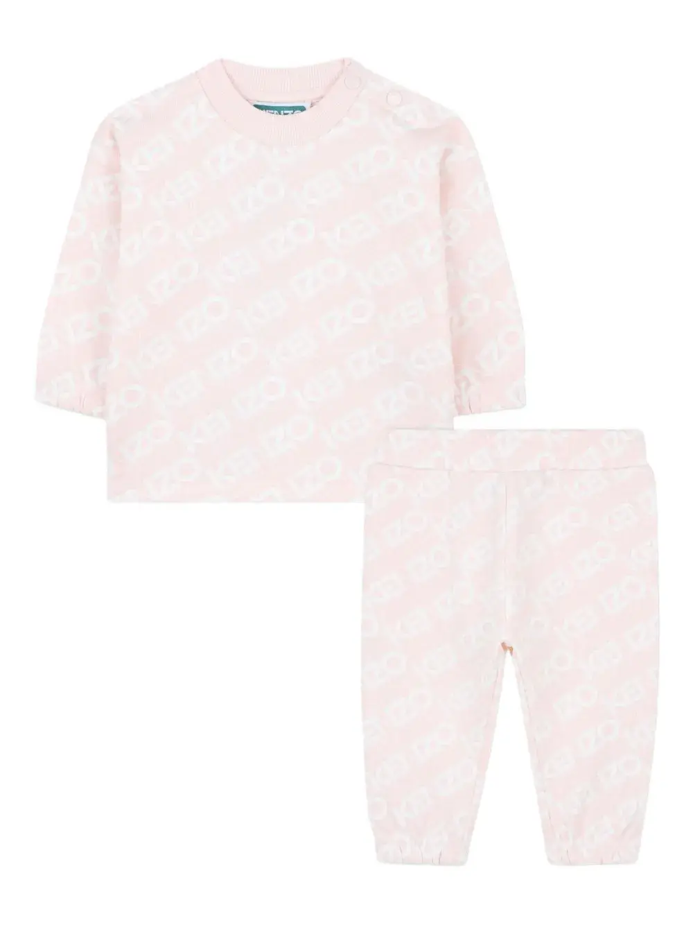 

Спортивный костюм с монограммой Kenzo Kids, розовый