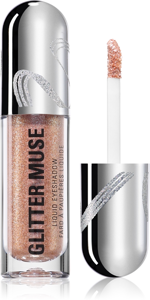 

Жидкие тени для век Metallic Muse Glitter Muse Glitter Makeup Revolution, atspalvis gold 3,5 мл
