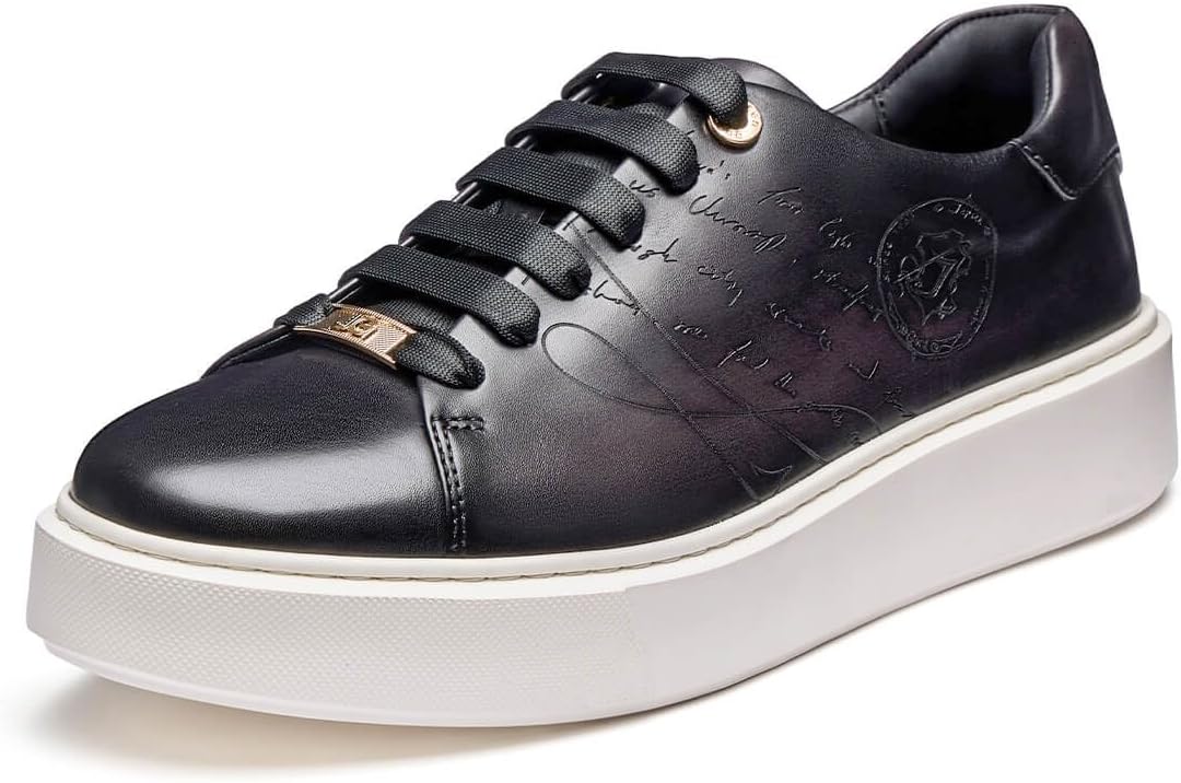 

Мужские повседневные кроссовки Jepsen Gord из натуральной итальянской коровьей кожи для бизнеса и прогулок, легкие, модные с подошвой XL Extralight, черный