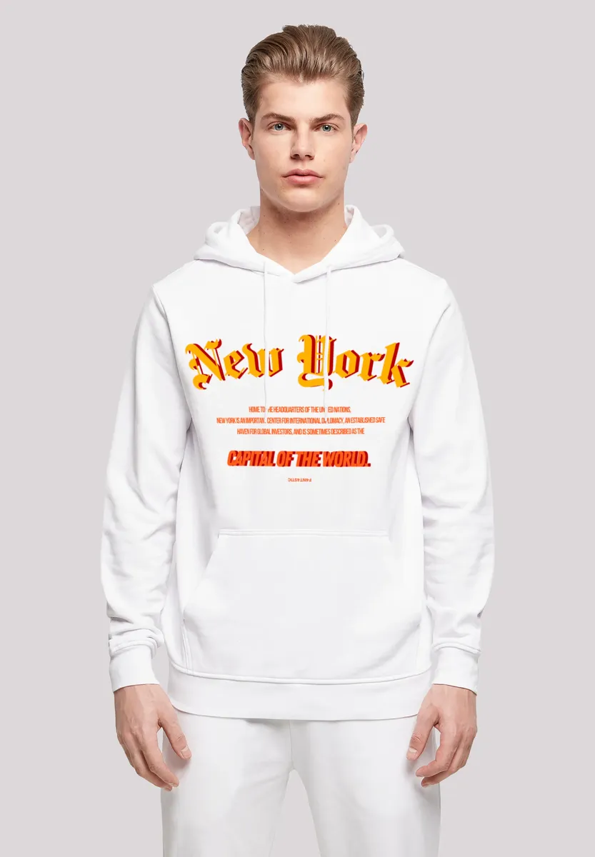 

Толстовка F4NT4STIC "New York HOODIE", принт, белый