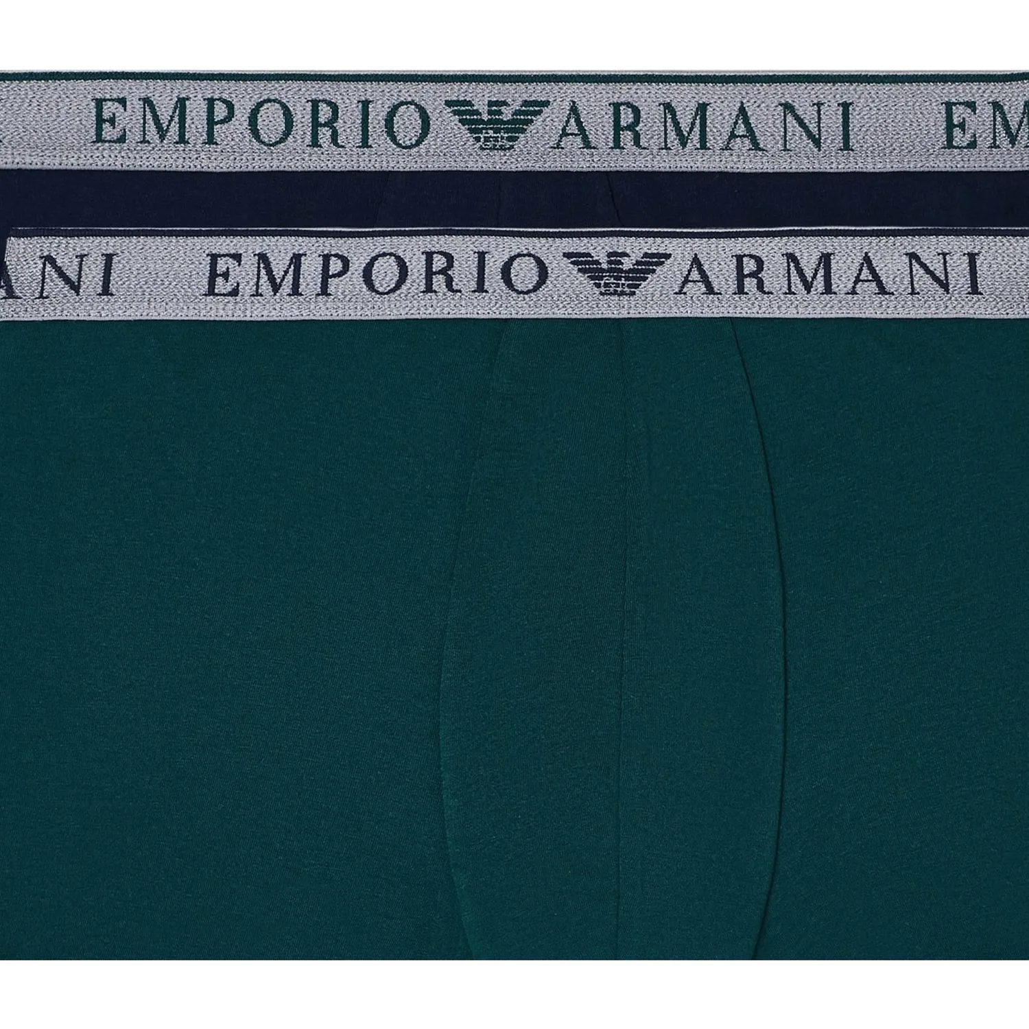 Трусы мужские 2 Pack EMPORIO ARMANI, 2 pack (синий+pine зеленый) — фото 4